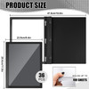 Teling 36 Pcs Report Covers with 3 Prong Fasteners Clear Front Presentation Folders Frame View Poly Report Folder Presentation Binder for Paper Docum