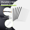 100 Pcs Clear Report Covers with Sliding Bars Sliding Bar File Folder Binder Plastic Report Folder for File Paper Book Resume Letter Office, 30 Sheet