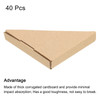 MECCANIXITY Adjustable Cardboard Corner Protector, Cardboard Edges Protector 10x10x1.7cm for Art, Packing, Shipping Supplies Pack of 40