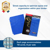 BCW Double-Sided 9-Pocket Pages (50 Blue) | Side-Loading Trading Card Binder Sheets | Card Storage & Display Solution