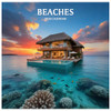 2026 Wall Calendar, 12 Months Beaches Calendar 2026 (January-December), 12" x 24" Opened, Nature Landscape Planner for Organizing & Planning, Office,