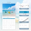 2026 Wall Calendar, 12 Months Beaches Calendar 2026 (January-December), 12" x 24" Opened, Nature Landscape Planner for Organizing & Planning, Office,