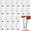 36 Pieces Cubicle Hooks Fabric Panel Wall Hooks Fabric Cubicle Coat Clips Picture Hangers Stainless Steel for Office Home Kitchen Room Clothes Partit