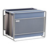 Mind Reader Hanging File Folder Organizer, Desktop Organizer, Storage, Office, Metal Mesh, 13"L x 9.75"W x 10.25"H, Silver