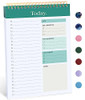 Taja To Do List Notepad - To Do List Notebook for Work with 52 Sheets, 9.8" x 6.5", Undated Daily Planner Perfect for Daily Tasks and Goal Setting, N