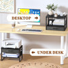 MARTY Printer Stand with Storage Drawer for Desk, 2-Tier Desktop Printer Stand Shelf Organzier for Home Office Printer Riser Under Desk Small Printer