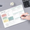 Ymumuda Weekly To Do List Notepad - Daily To Do List Undated 52 - Week Sheets, 8.5x11" Weekly Goal Notebook, Habit Tracker Journal, Excellent for Stu