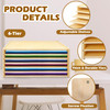 PROLEE Construction Paper Organizer 20" x 13.5", Solid Wood 6 Tier, for 12" x 18" and 9" x 12" Size Paper