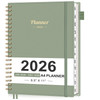 AHGXG 2026 Planner, Weekly and Monthly Planner, Large Size 8.5" x 11", 2026 Calendar, JAN 2026 - DEC 2026, Spiral Bound, Inner Pocket, Perfect for Of