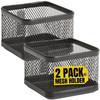 1InTheOffice Mesh Paperclip Holder For desk, Paperclip Holder Desk Accessories Holder(2 Pack)