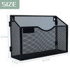 IOUGDSEC 1 Tier A4 Mesh in Tray Hanging Wall File Holder Magazine Document Holder Mail Organiser Magazine Storage Rack,Durable Metal Mesh Filing Stor