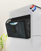 Vdamu 1-Tier Magnetic File Holder - No Drilling Installation File Organizer, Large Capacity Magnetic File Holder for Refrigerator, File Cabinets, Whi