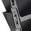 Acrimet Wall Mount Pocket File Organizer Holder Modular Letter Size A4 Plastic (Hangers Included) (Black Color) (2 Pack)
