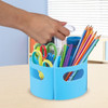 Learning Resources Create-a-Space Storage Mini Center Blue - Desk Organizer for Kids, Homeschool, Caddy, Back to School, Classroom Must Haves
