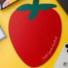 kate spade new york Leatherette Mouse Pad, 10.75" x 7.75" Mouse Mat with Non-Slip Back, Cute Mouse Pad for Office Desk (Strawberry)