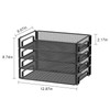Samstar 4 Pack Stackable Letter Paper Tray, Desk File Organizer Paper Sorter for Letter/A4 Size Folders Documents, Mesh Made