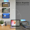 Solinxe 6 Pockets Wall File Organizer, Mesh Wall Mounted Mail Paper Document Organizer, Vertical Hanging Magazine File Holder, Metal Clipboard Storag