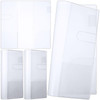 Humyoun 4 Pieces Clear Plastic Cover for Weeks, 8.03 x 7.78 Inches Planner Cover Protector Transparent PVC Notebook Strong Plastic Protecting Sleeves