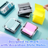 4 Pcs Pop up Sticky Notes Dispenser Sticky Note Holder Black Base Clear Top for 3 x 3 Inches Pad Holder for Acrylic Memo Organizer Fits Reminder Scho