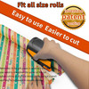 2 PC Wrapping Paper Cutter with 3 Replaced Blade, Adapt for Any Diameter Wrapping Paper Roll, Antislip Silicone Hold Touch Surface, Cut Efficient Str
