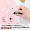 Honoson 6 Pcs Cute Box Cutter Utility Retractable Knives Cartoon Cat Lovely Paw Box Cutter Pointed Cute Cardboard Razor Knife for Office Envelope Ope