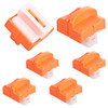 6-Pack Paper Cutter Replacement Blades with Individual Plastic Box for A4/A5 Trimmers,Safeguard Design (Orange)