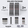 Nicpro Metal Mechanical Pencil Set, 3PCS Art Drafting Pencil 0.5, 0.7, 0.9MM & 2PCS 2MM Mechanical Drawing Pencils with 126 Lead(4B 2B HB 2H 4H Color