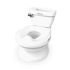 Ingenuity My Size Potty Pro 2-in-1 Potty Training Toilet, Floor Potty with Removable Potty Seat for Standard Toilets, Realistic Flushing Sound, For T