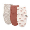 SwaddleMe by Ingenuity Monogram Collection Baby Swaddle, 100% Cotton, Improves Sleep & Calms Startle Reflex, 0-3 Months, Pocket Fold Design for Easy