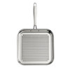 Tramontina Signature Tri-Ply Clad Stainless Steel 11-Inch Square Grill Pan, Induction-Ready, Dishwasher-Safe, NSF-Certified, Made in Brazil