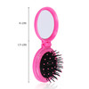 1st Choice Travel Folding Hair Brush Mirror Pocket Purse Car Camping Compact 2.5" Gift 1Pc
