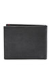 Guess Men's Leather Slim Bifold Wallet, Julian Black/Red, One Size