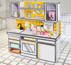 MGA's Miniverse Make It Mini Kitchen, Kitchen Playset, w/UV Light, Collectibles, DIY, Resin Play, Exclusive, Mystery Recipe, Mini Oven Mitts, NOT Edi