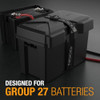 NOCO Snap-Top BG27 Battery Box, Group 27 12V Battery Box for Marine, Automotive, RV, Boat, Camper and Travel Trailer Batteries