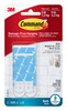 Command Bath Water-Resistant Adhesive Refill Strips, Re-Hang Medium and Large Bath Hooks or Caddies, 2 Medium Strips, 4 Large Strips, 17615B,White