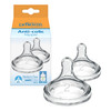 Dr. Browns Natural Flow Level 2, Wide-Neck Baby Bottle Nipple, Medium Flow, 3m+, 100% Silicone, 2 Pack