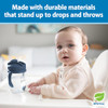 Dr. Brown's Milestones Baby's First Straw Cup, Training Cup with Weighted Straw, 9oz/270mL, Dark Blue/Vintage Yellow, BPA Free, 6m+, 2 Pack