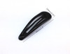 yueton 36pcs Glossy Black Round Edge Snap Prong Clips Bendy Hair Clips Barrettes for Ladies Girls Hair Bows