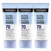 Neutrogena Ultra Sheer Dry-Touch Sunscreen For Face & Body, SPF 70 Broad Spectrum UVA/UVB Protection, Lightweight Water Resistant & Non-Greasy, Trave