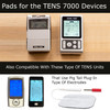 TENS 7000 Official TENS Unit Electrode Pads, 48 Pack, Premium Quality OTC Replacement Pads, 2" X 2", Compatible with Most Stim Machines Value Pack Re
