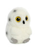Aurora® Playful Rolly Pet Hoot Owl Stuffed Animal - Compact Size for On-the-Go Fun - for Adults, Kids, Birthdays, and Anniversaries - White 5 Inche