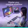 Logitech MX Creative Console, 9 Customizable LCD Keys, Stream Deck Accessories,Connectivity Technology USB-C, Control Dial for Graphic Design, Zoom,