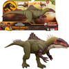 Mattel Jurassic World Chaos Theory Battle Roarin Becklespinax Dinosaur Action Figure Toy, Rampage Head Strike, Chomp, Roars & Snarls, Extending Spik