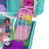 Polly Pocket x Gabbys Dollhouse Compact, Micro Dolls and Playset, 9 Themed Accessories, Pandy Paws, Cakey, & Mercat Pet Friends