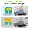 AUVON Ventilation Seat Cushion with Innovation Heat Dissipation Design, Anti-bedsore Wheelchair Cushion with Supportive Memory Foam, Waterproof & Ant