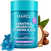 MAREE Hair Serum for Frizzy Dry Hair  Styling Capsules with Keratin, Argan Oil, Vitamins A E B5  UV & Heat Protectant Frizz Control Serum for Women