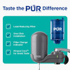 PUR Plus Vertical Faucet-Mount Water Filtration System, Lead-Reducing Filter, Easy Installation, 100-Gallon Capacity, Compatible with External Aerato