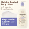 Aveeno Baby Calming Comfort Moisturizing Body Lotion with Relaxing Lavender & Vanilla Scents, Non-Greasy Baby Lotion, Nourishing Prebiotic Oatmeal, P
