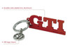 BRISA VW Collection - Volkswagen Metal Keychain Keyring Keychain Accessory Keyholder in GTI Design (Lettering Red)
