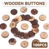YAKA 100pc New Thick Coconut Shell 2 Holes Button Craft/Sewing/hot Products